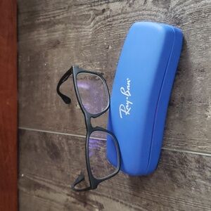 Ray Ban Black Square frame with case